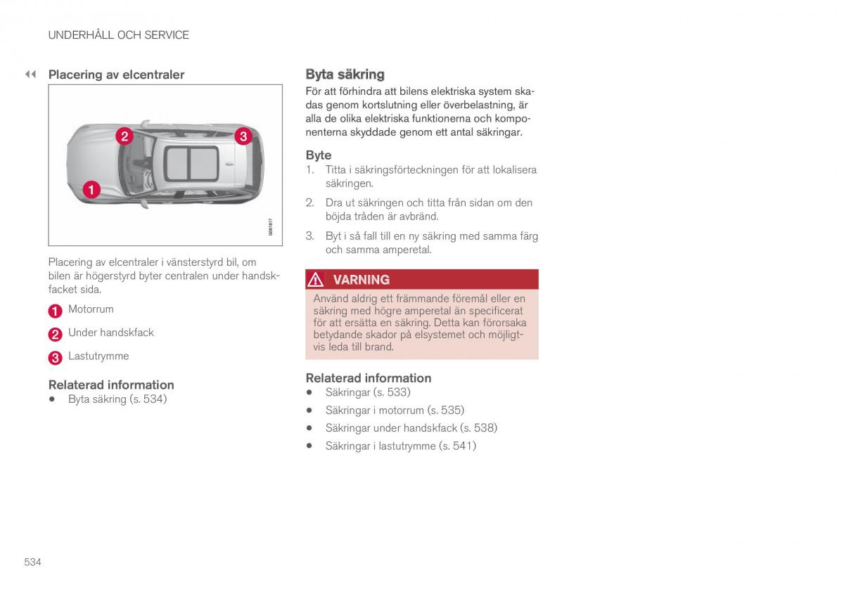 Volvo XC60 II 2 instruktionsbok / page 536