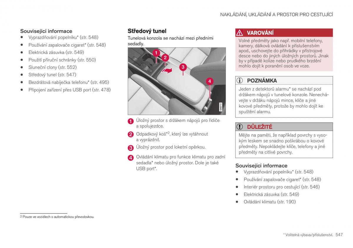 Volvo XC40 navod k obsludze / page 549