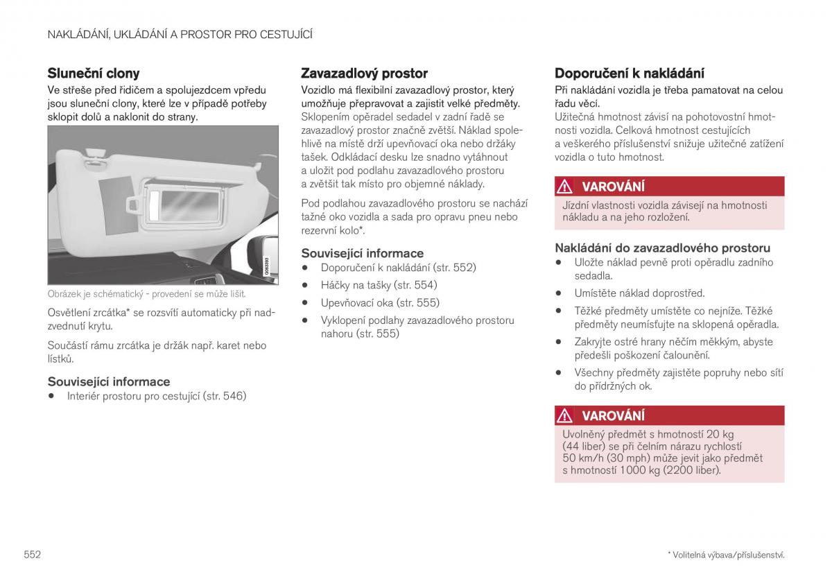 Volvo XC40 navod k obsludze / page 554