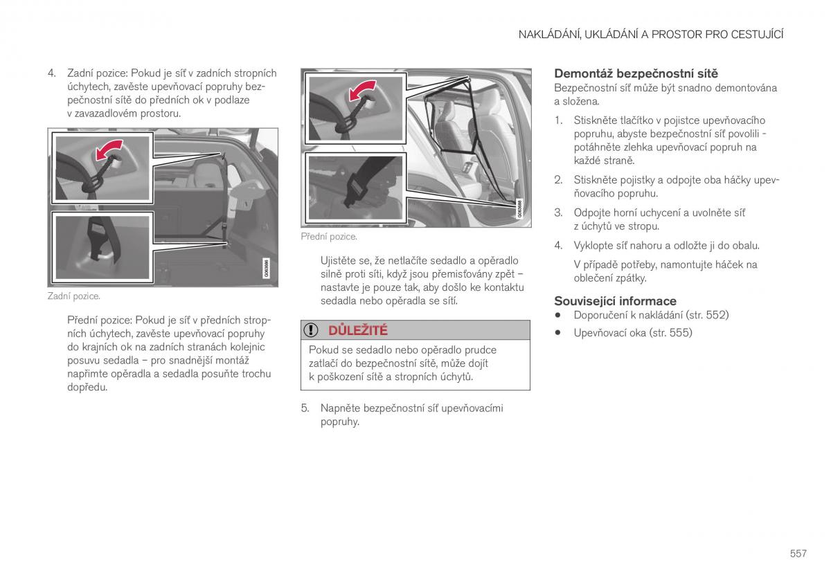 Volvo XC40 navod k obsludze / page 559