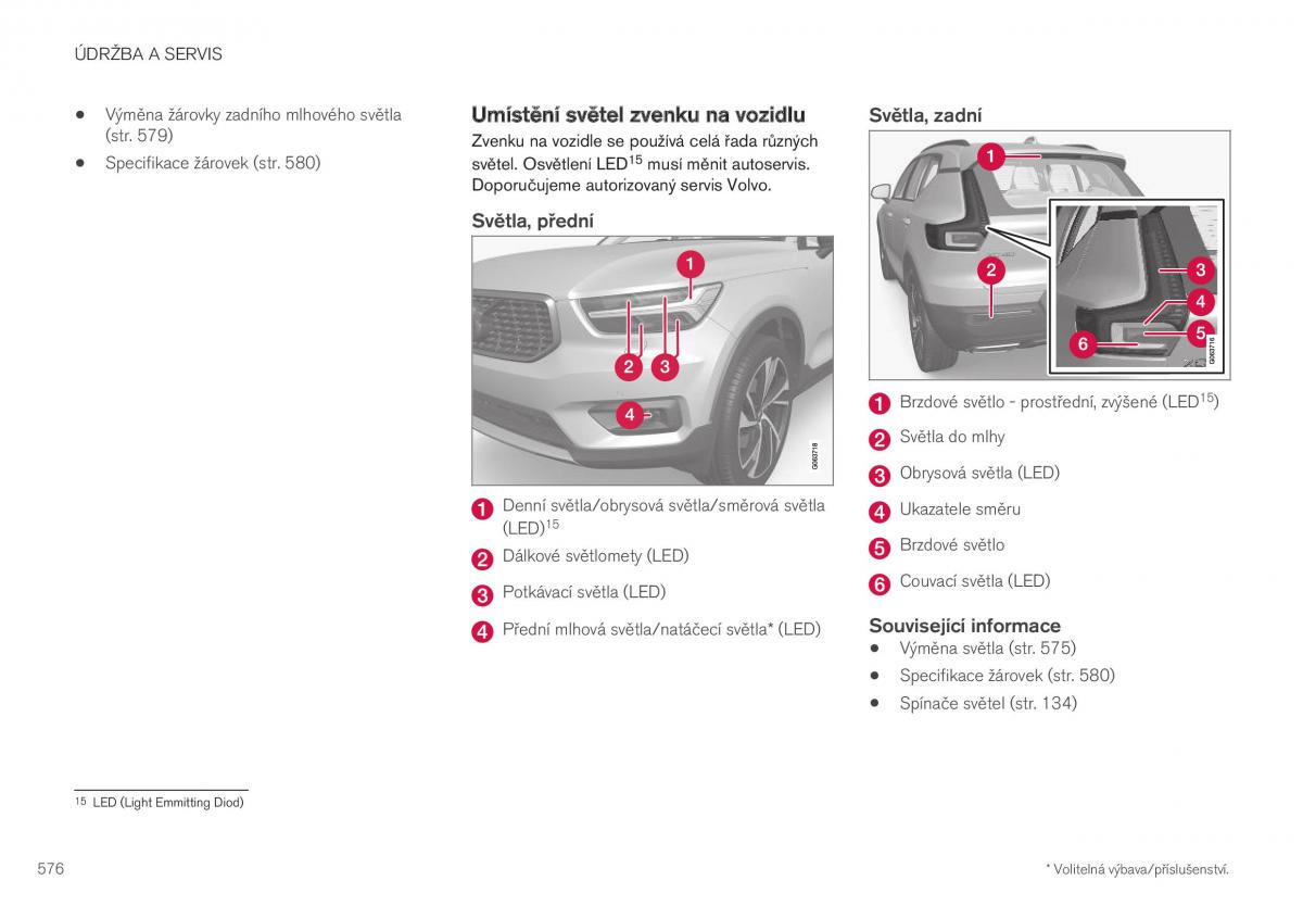 Volvo XC40 navod k obsludze / page 578