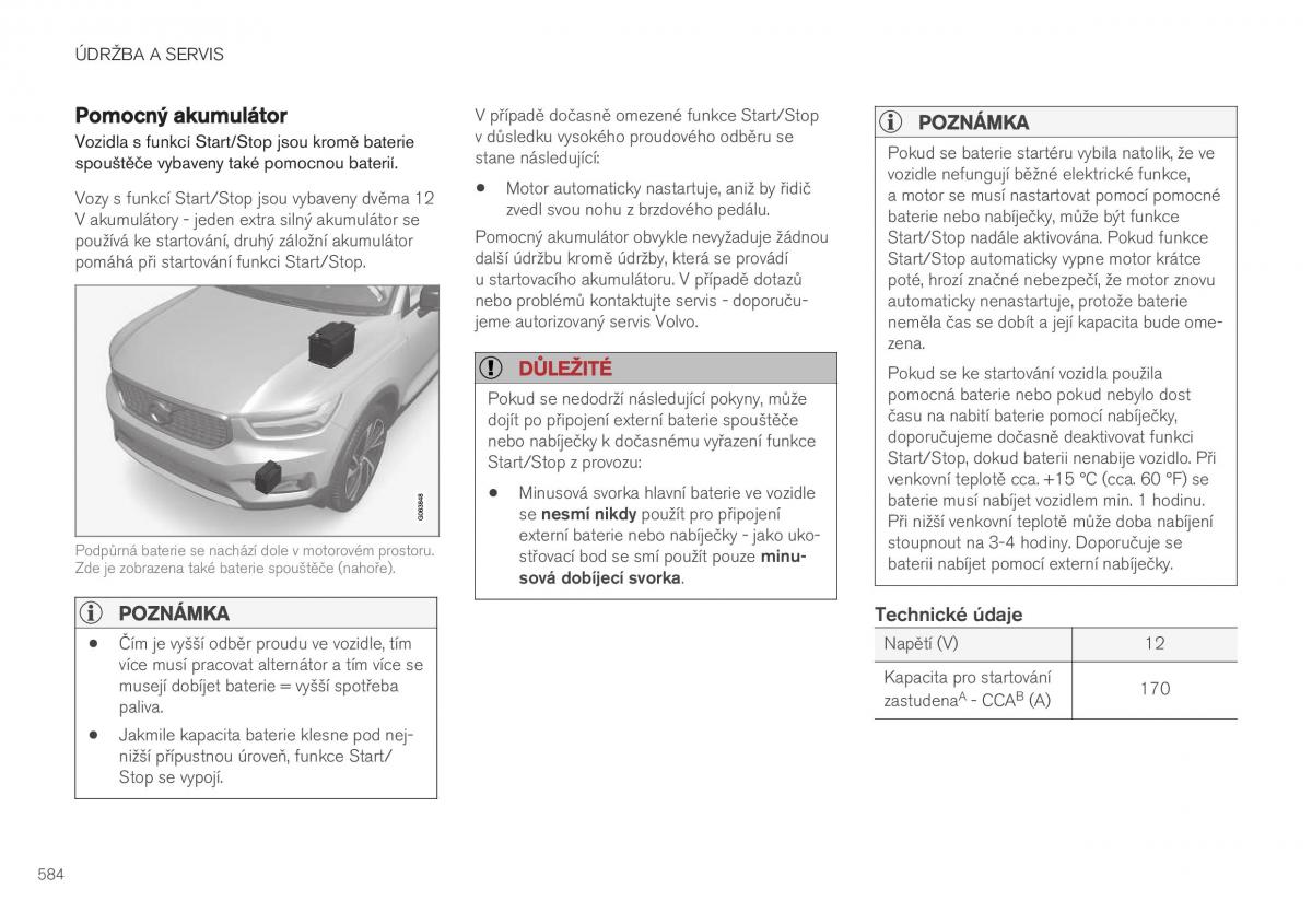 Volvo XC40 navod k obsludze / page 586