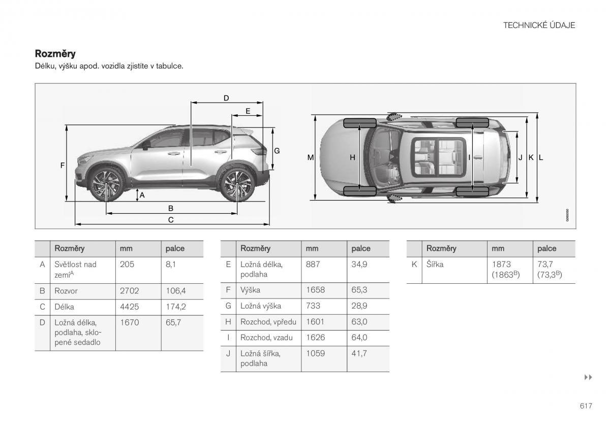 Volvo XC40 navod k obsludze / page 619