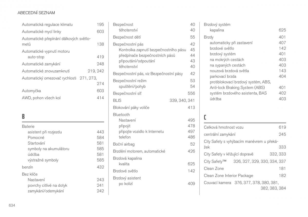 Volvo XC40 navod k obsludze / page 636