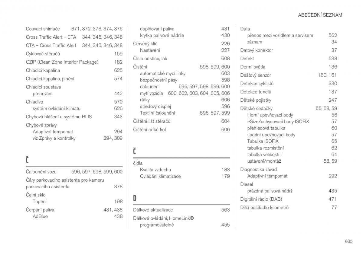 Volvo XC40 navod k obsludze / page 637