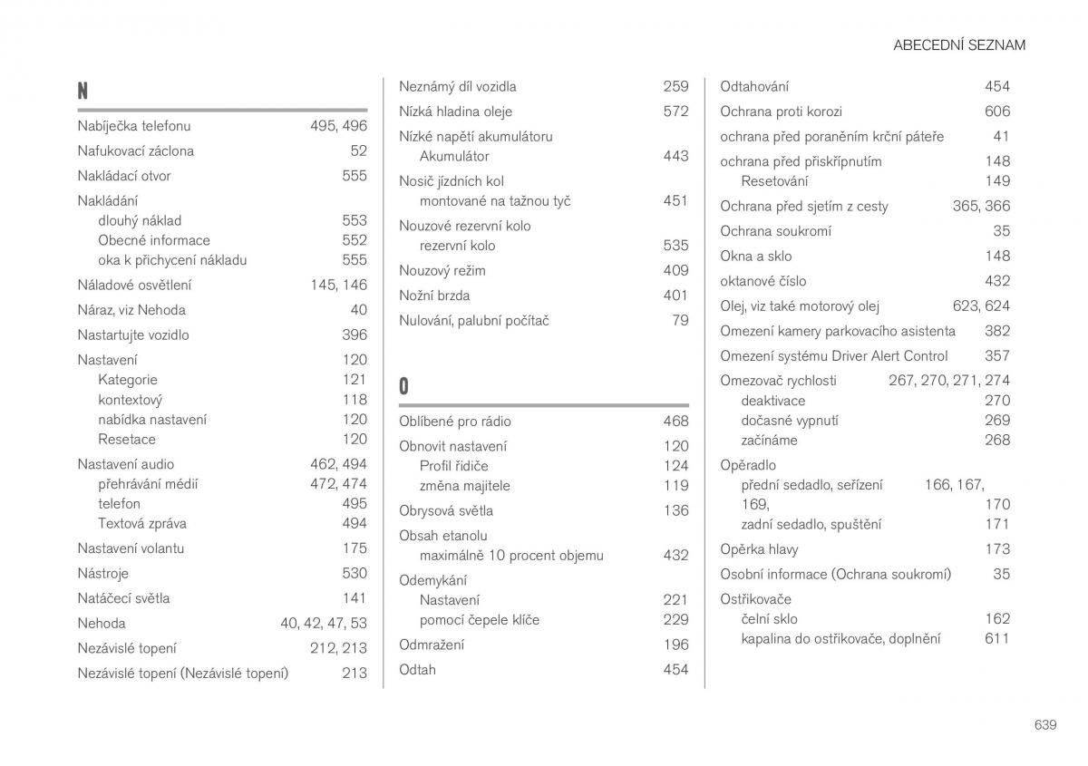 Volvo XC40 navod k obsludze / page 641