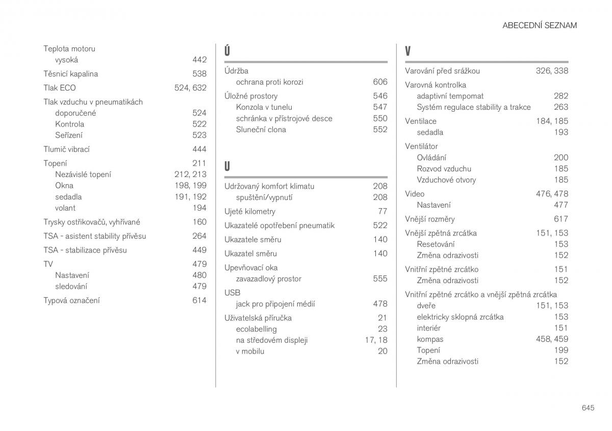 Volvo XC40 navod k obsludze / page 647