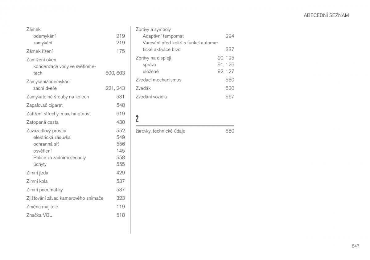 Volvo XC40 navod k obsludze / page 649