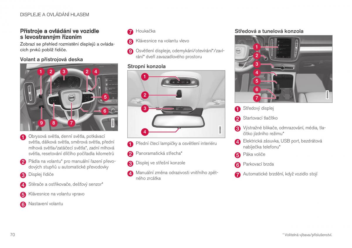 Volvo XC40 navod k obsludze / page 72