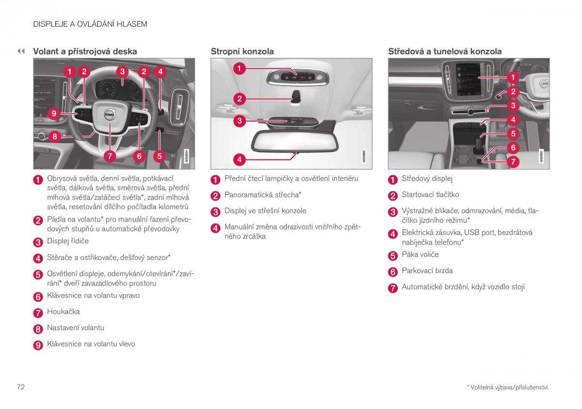 Volvo XC40 navod k obsludze / page 74