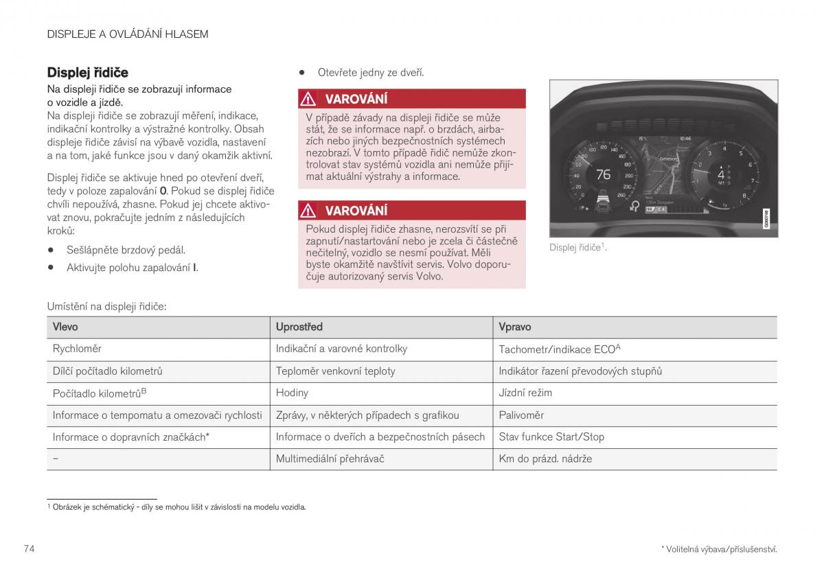 Volvo XC40 navod k obsludze / page 76