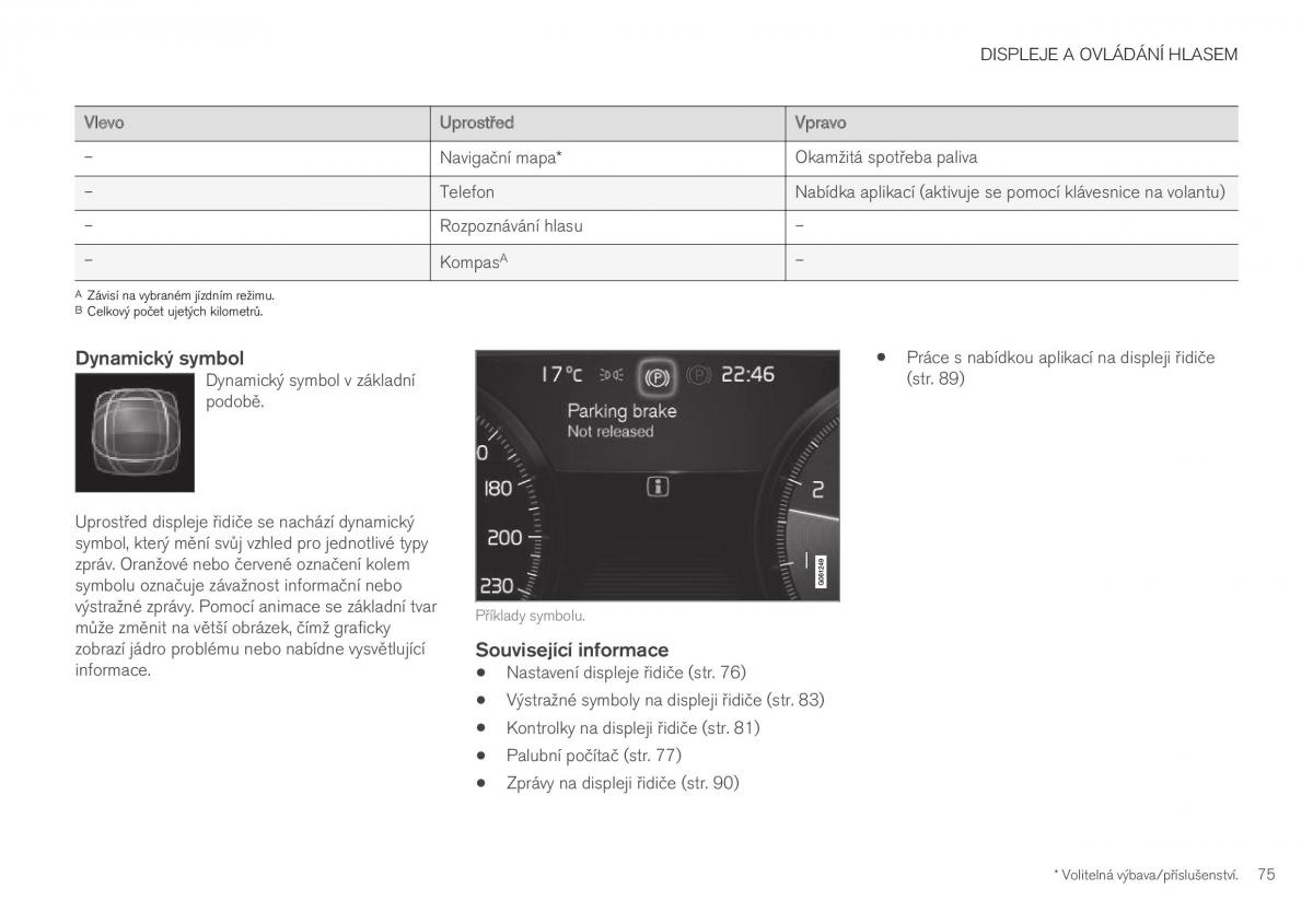 Volvo XC40 navod k obsludze / page 77