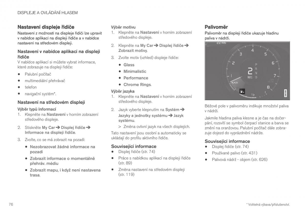 Volvo XC40 navod k obsludze / page 78