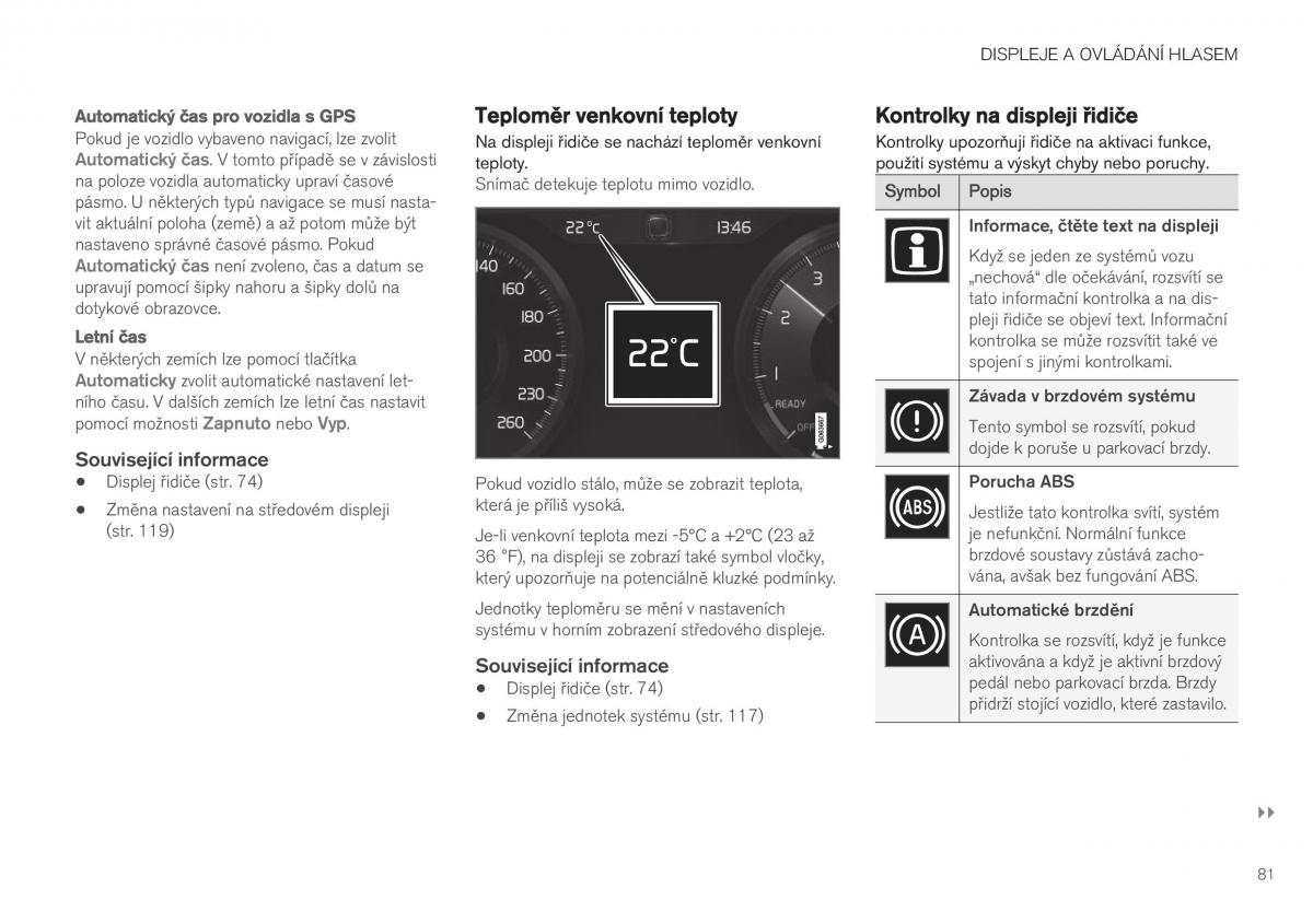 Volvo XC40 navod k obsludze / page 83