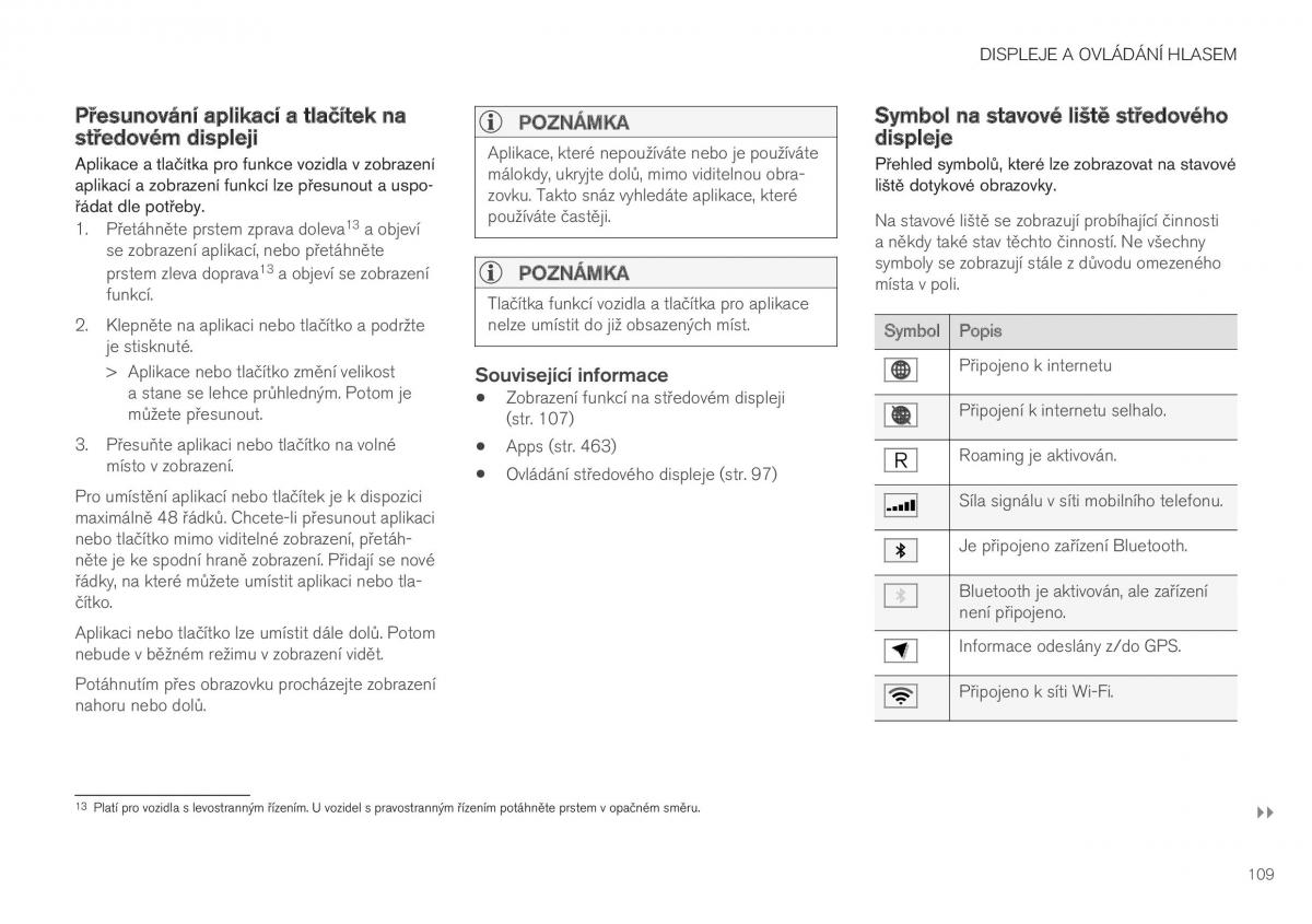 Volvo XC40 navod k obsludze / page 111