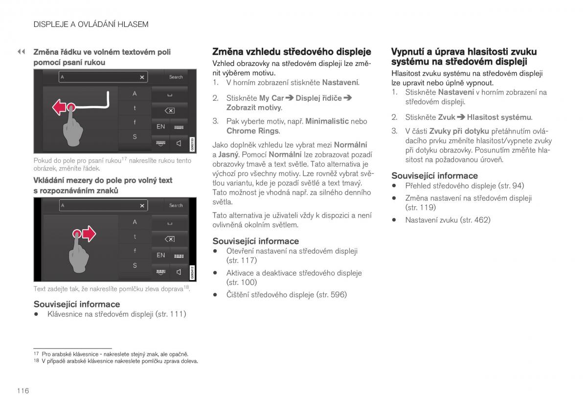 Volvo XC40 navod k obsludze / page 118