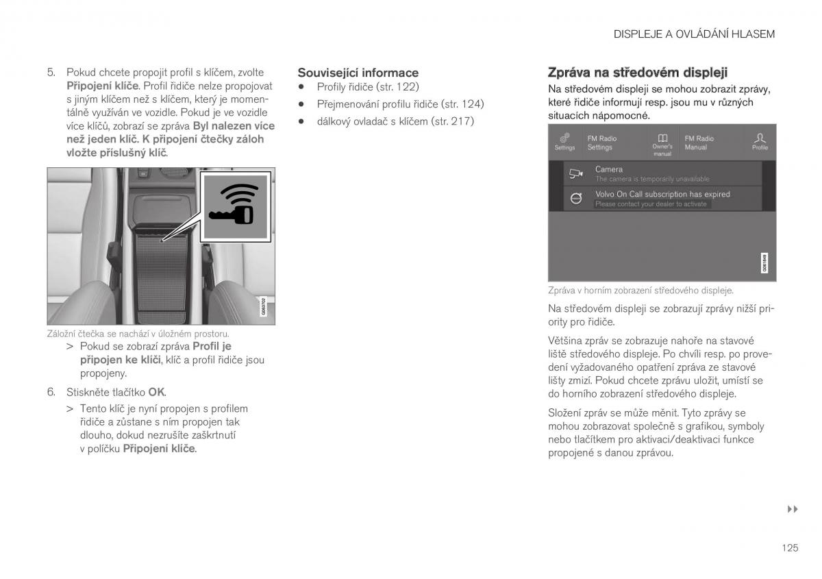 Volvo XC40 navod k obsludze / page 127