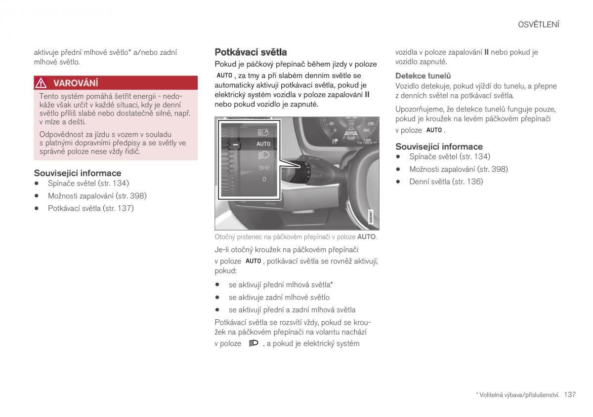 Volvo XC40 navod k obsludze / page 139