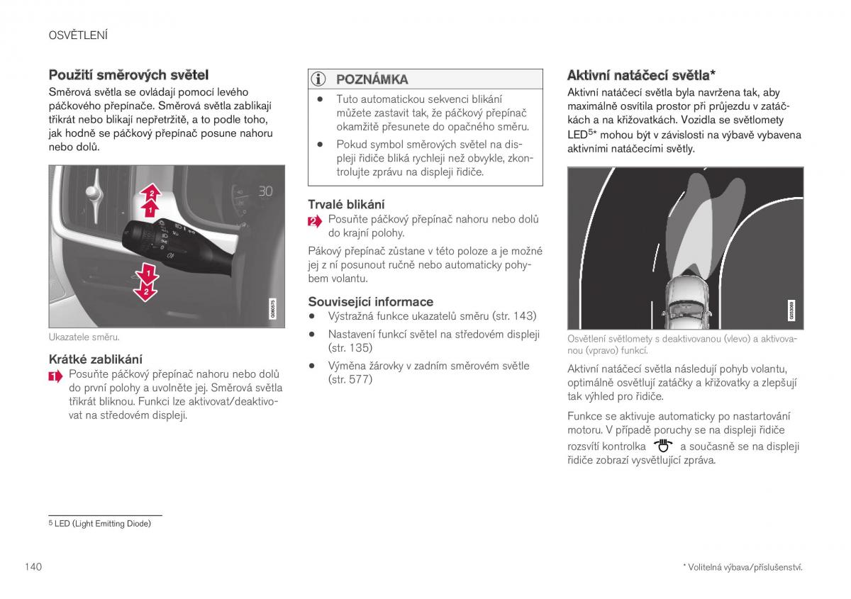 Volvo XC40 navod k obsludze / page 142