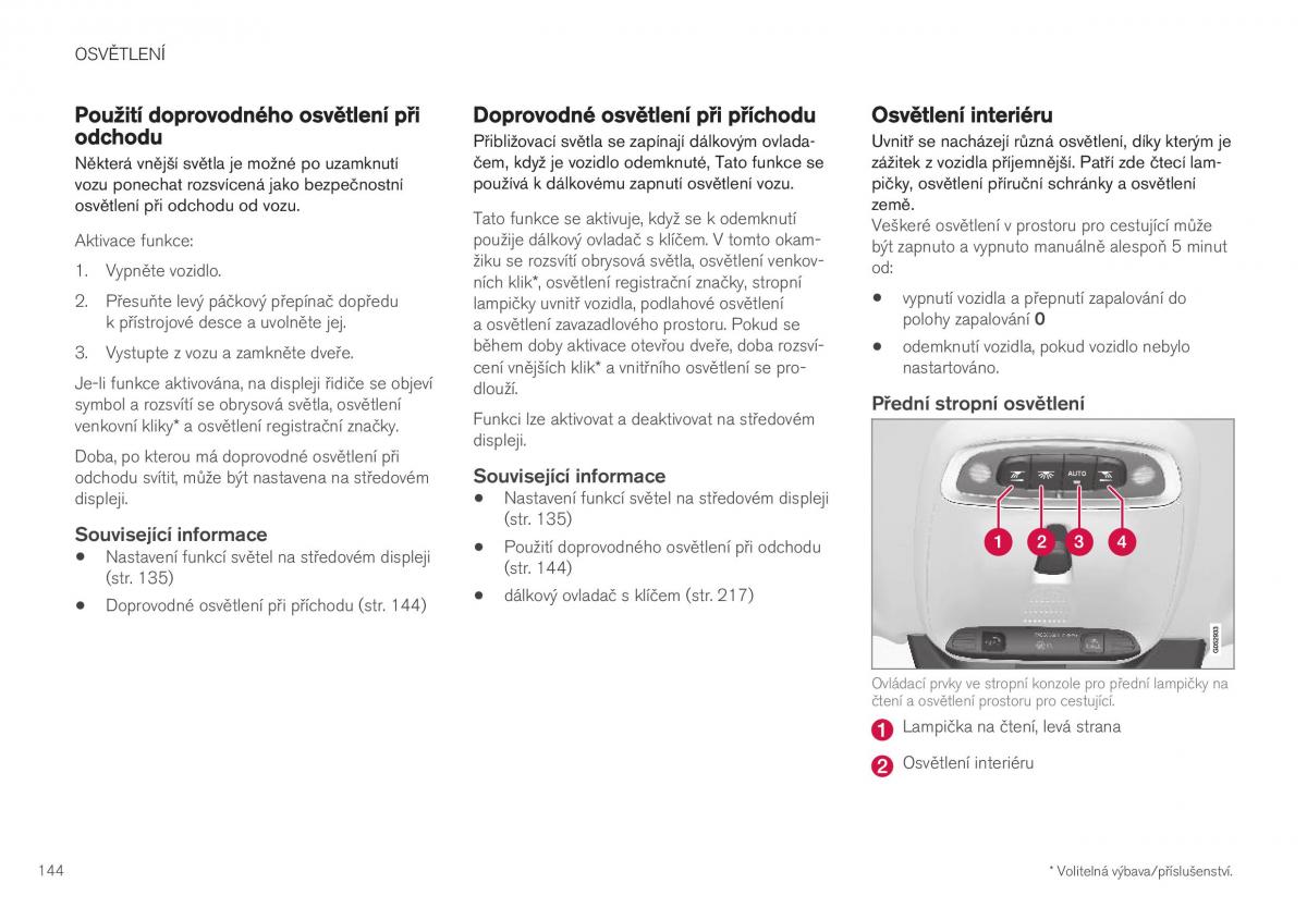 Volvo XC40 navod k obsludze / page 146