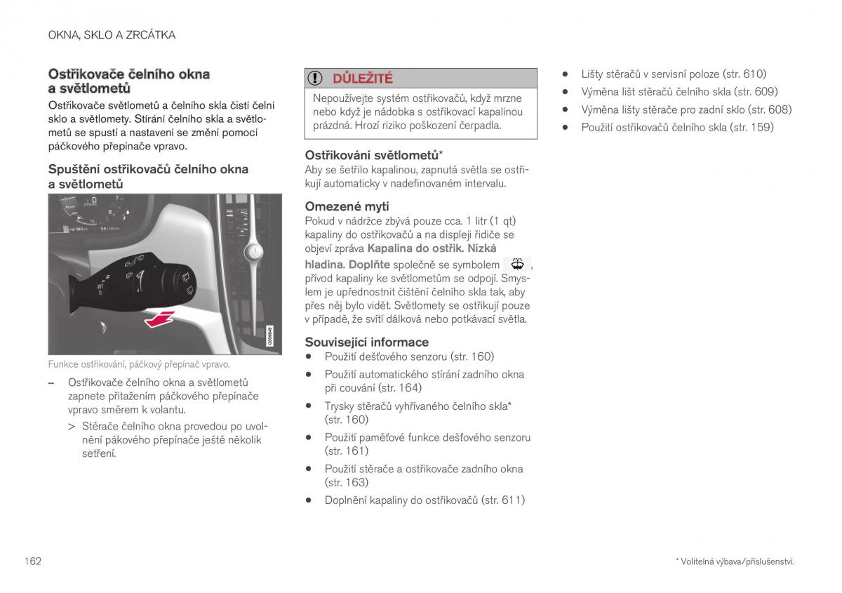 Volvo XC40 navod k obsludze / page 164