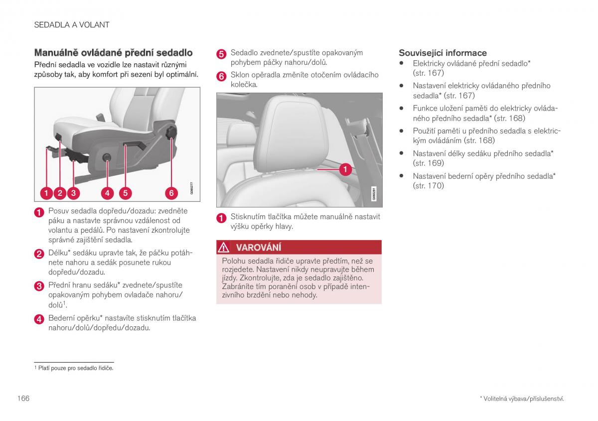 Volvo XC40 navod k obsludze / page 168