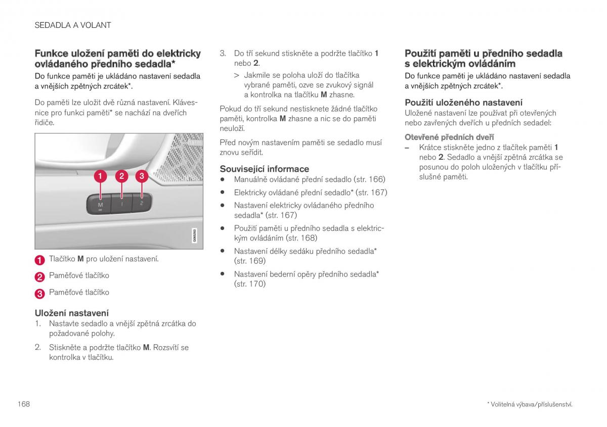 Volvo XC40 navod k obsludze / page 170