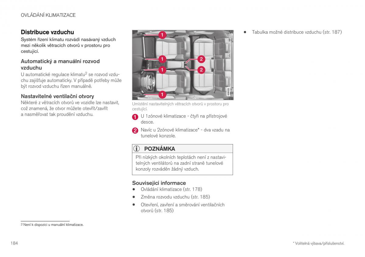 Volvo XC40 navod k obsludze / page 186