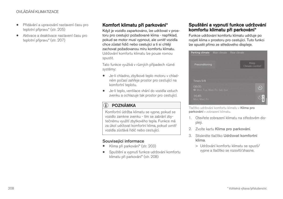 Volvo XC40 navod k obsludze / page 210