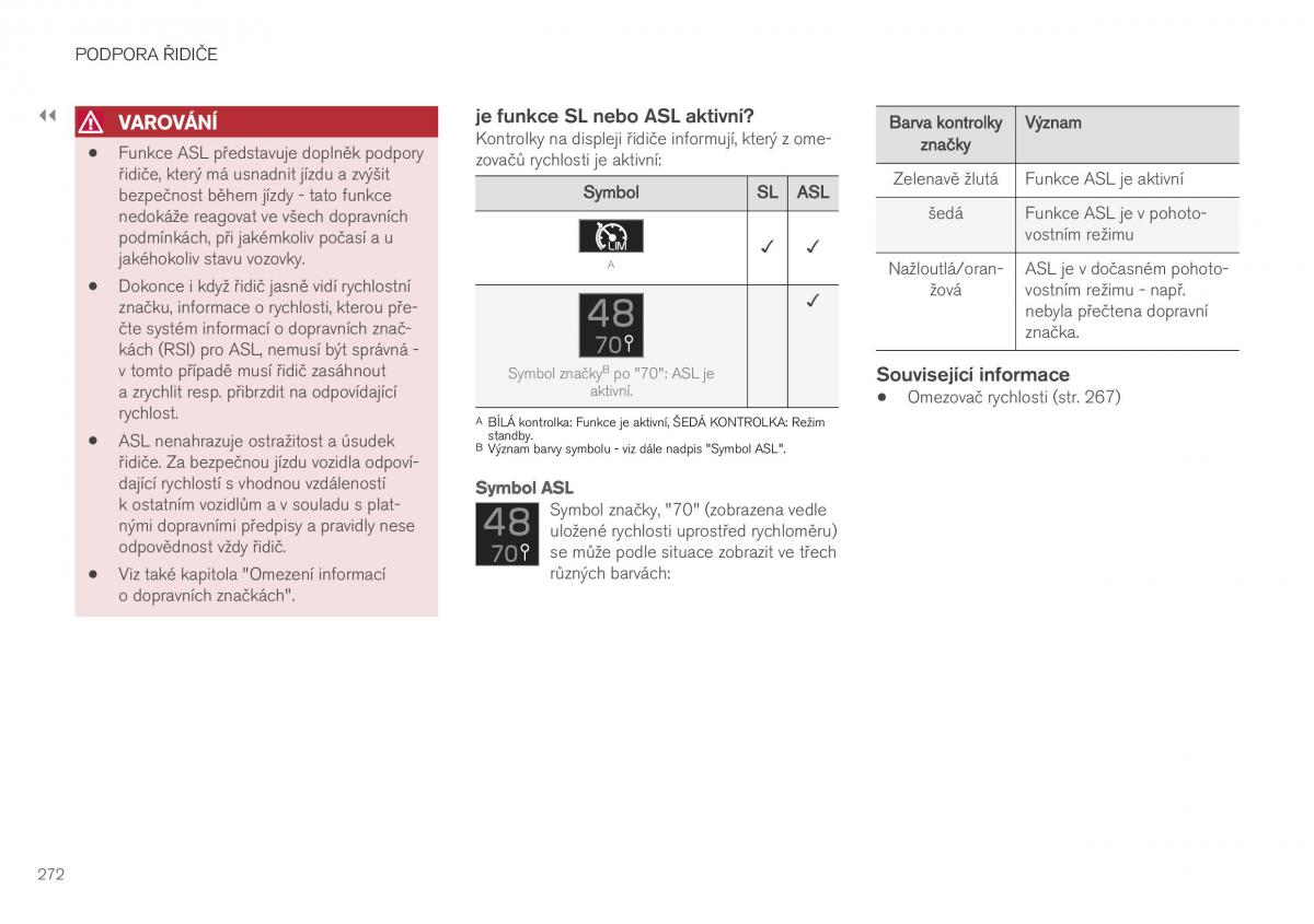 Volvo XC40 navod k obsludze / page 274