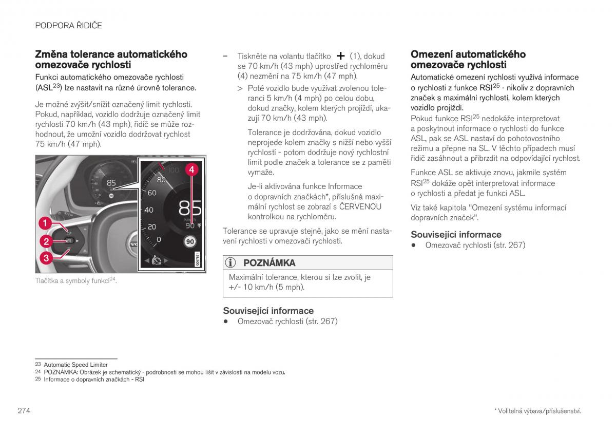 Volvo XC40 navod k obsludze / page 276