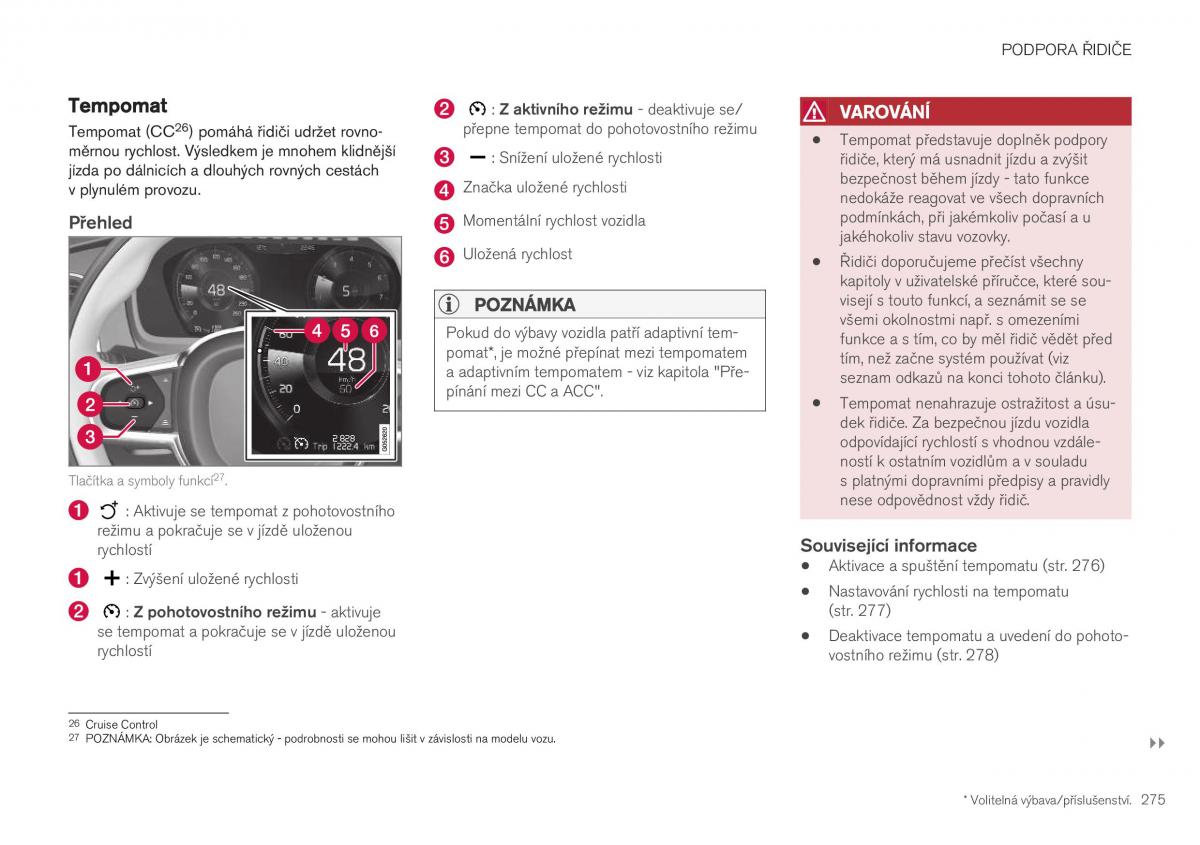 Volvo XC40 navod k obsludze / page 277