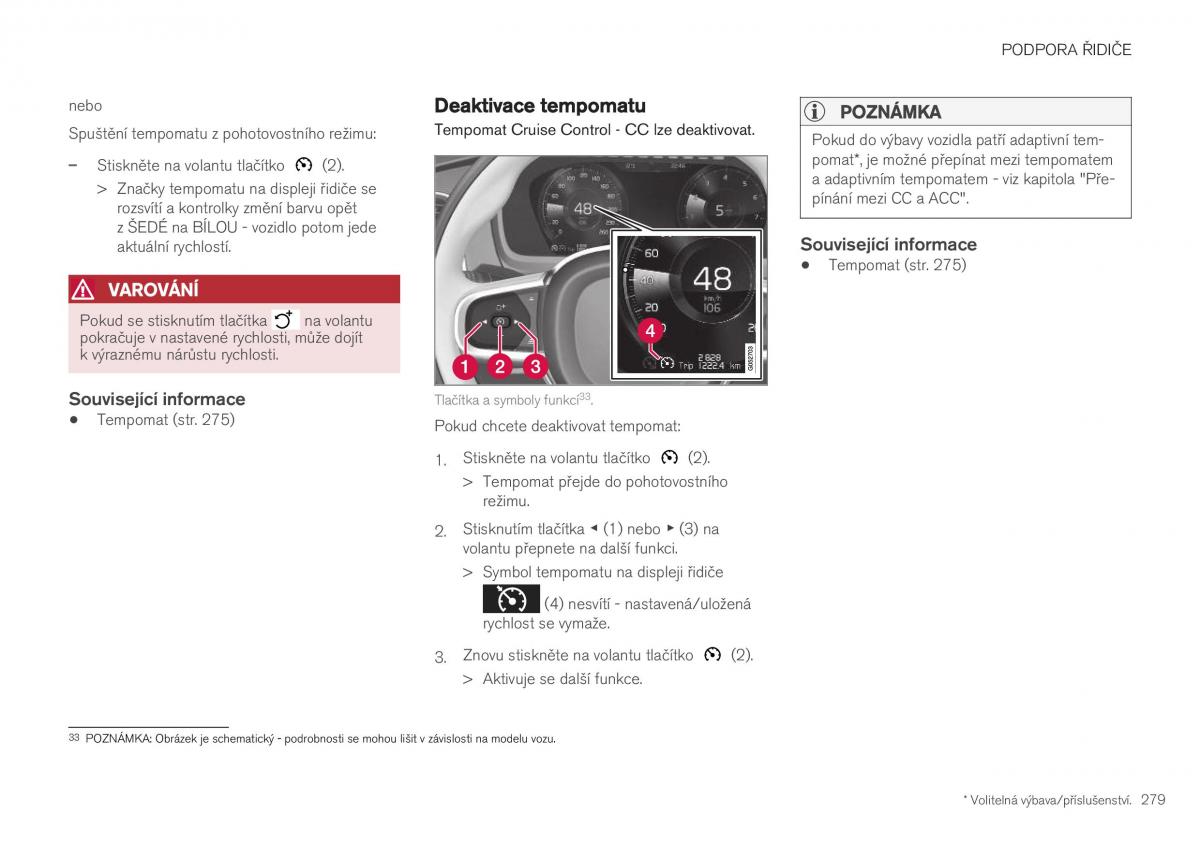 Volvo XC40 navod k obsludze / page 281