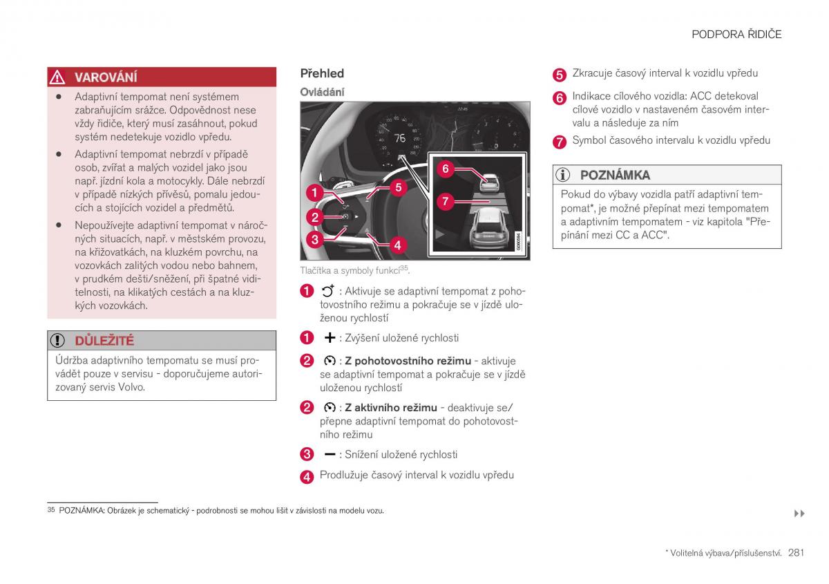 Volvo XC40 navod k obsludze / page 283