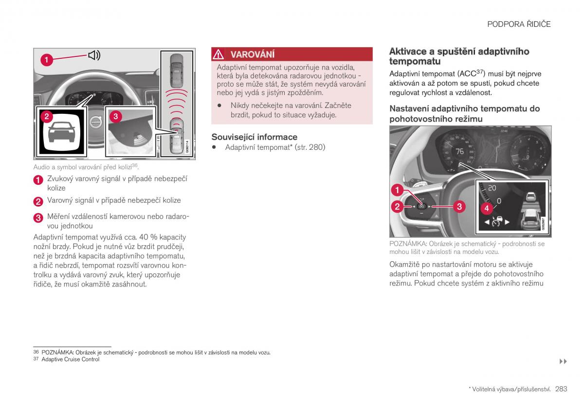 Volvo XC40 navod k obsludze / page 285