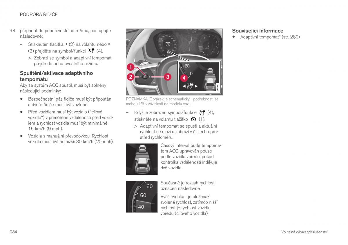 Volvo XC40 navod k obsludze / page 286