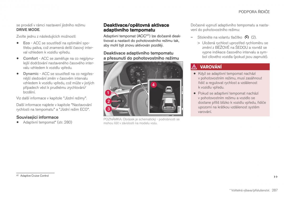 Volvo XC40 navod k obsludze / page 289