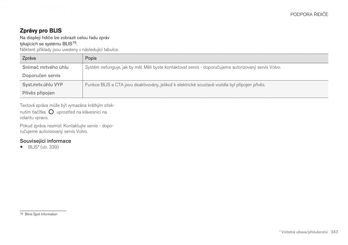 Volvo XC40 navod k obsludze / page 345