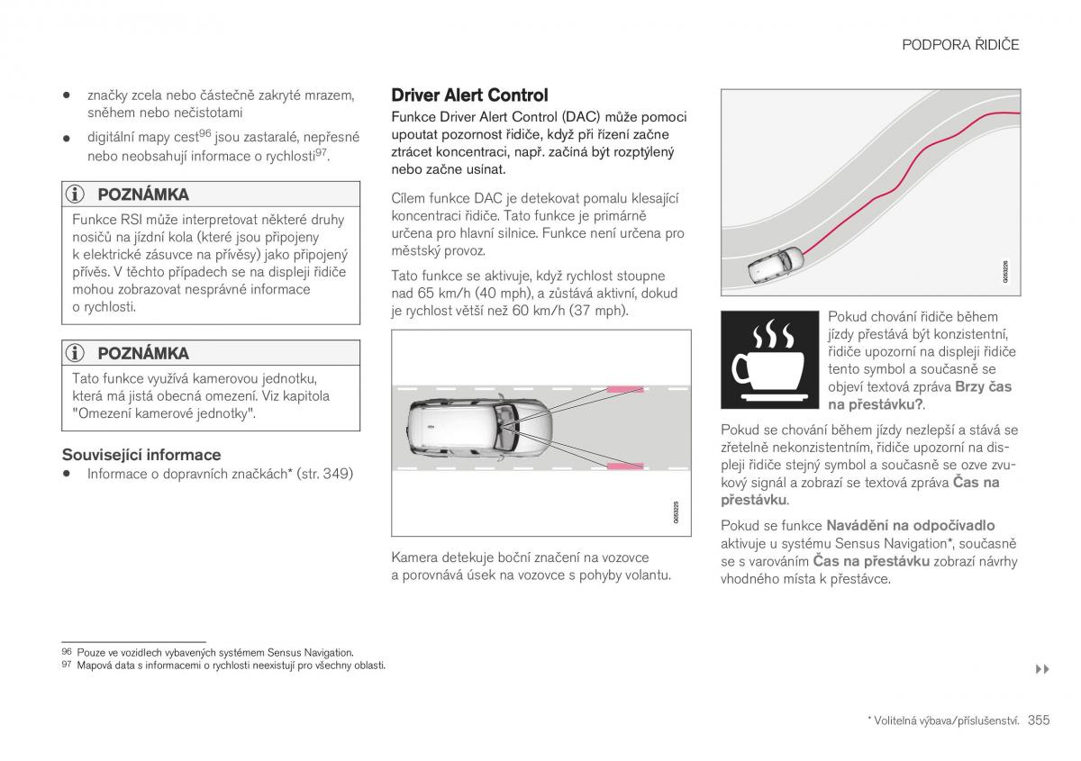 Volvo XC40 navod k obsludze / page 357