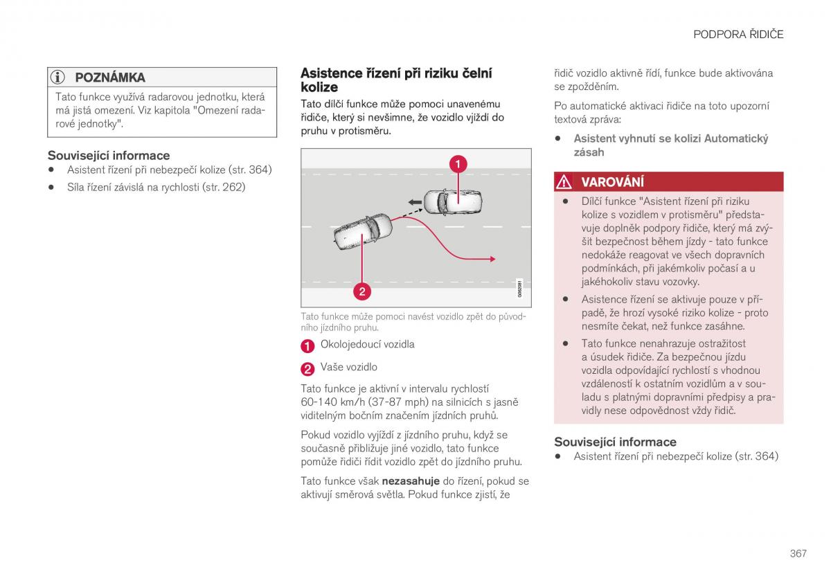 Volvo XC40 navod k obsludze / page 369