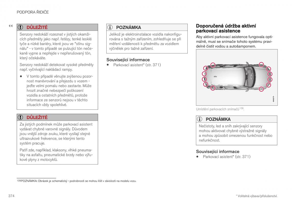 Volvo XC40 navod k obsludze / page 376