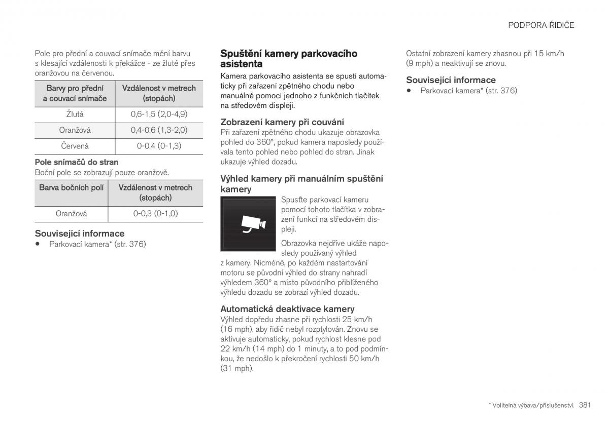 Volvo XC40 navod k obsludze / page 383