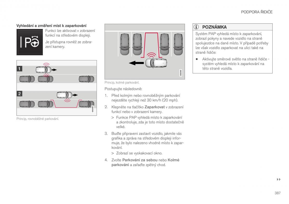 Volvo XC40 navod k obsludze / page 389