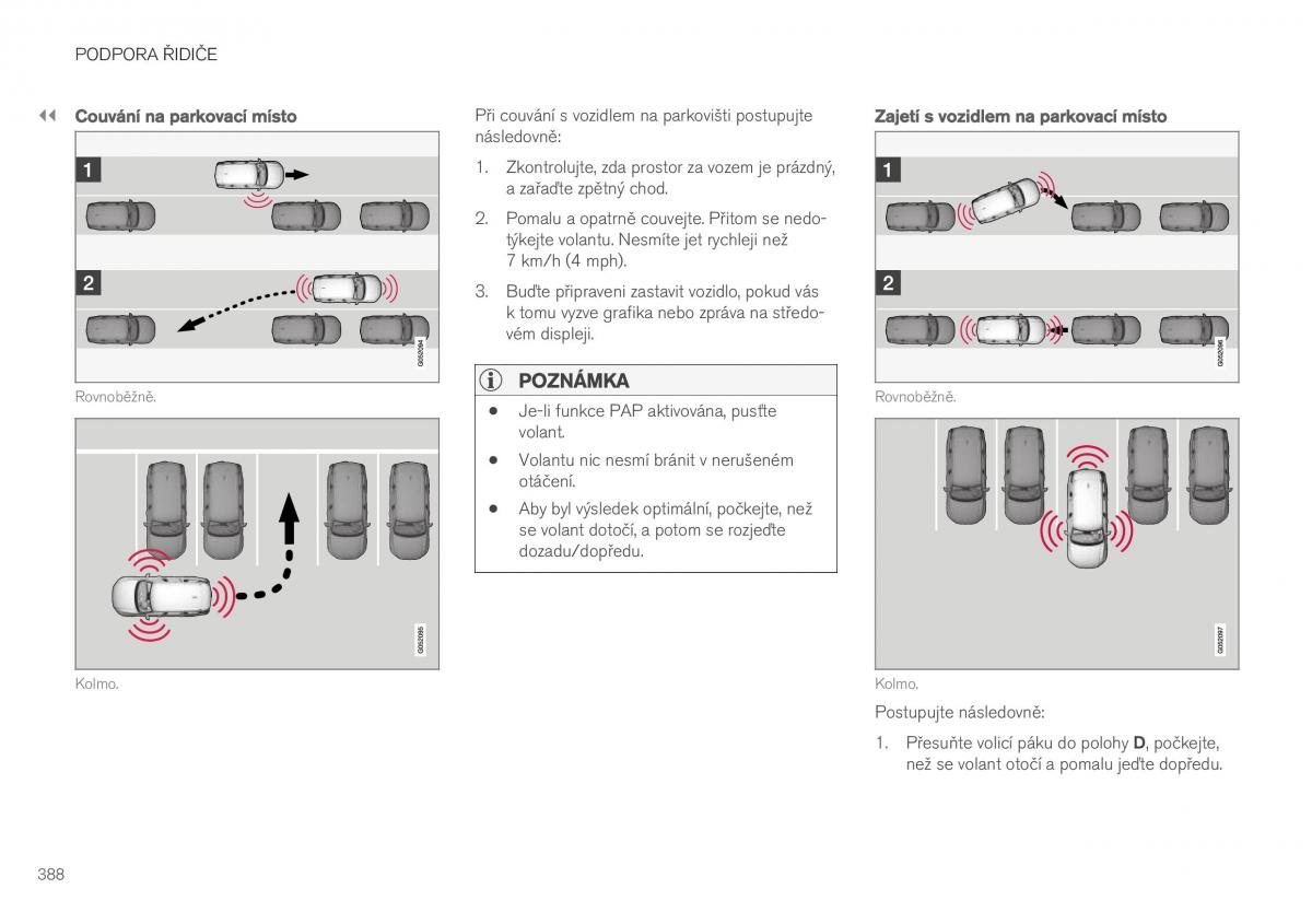 Volvo XC40 navod k obsludze / page 390