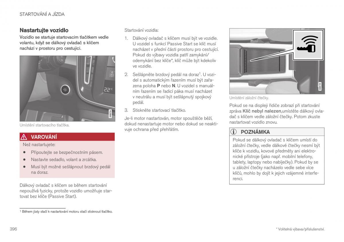 Volvo XC40 navod k obsludze / page 398