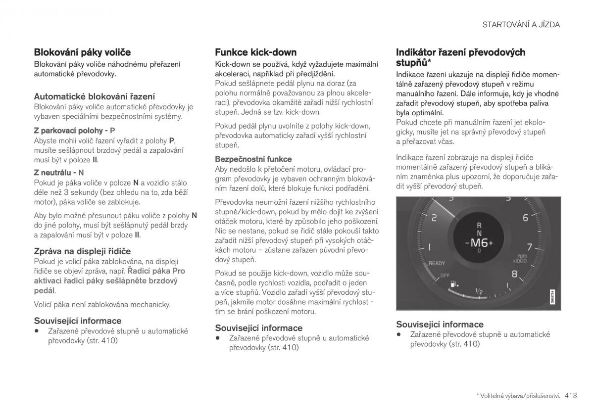 Volvo XC40 navod k obsludze / page 415