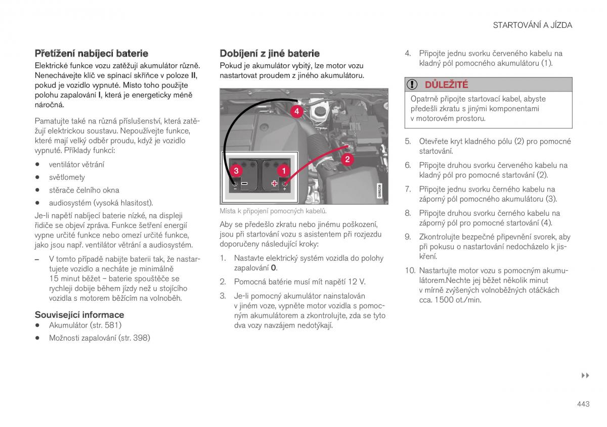 Volvo XC40 navod k obsludze / page 445