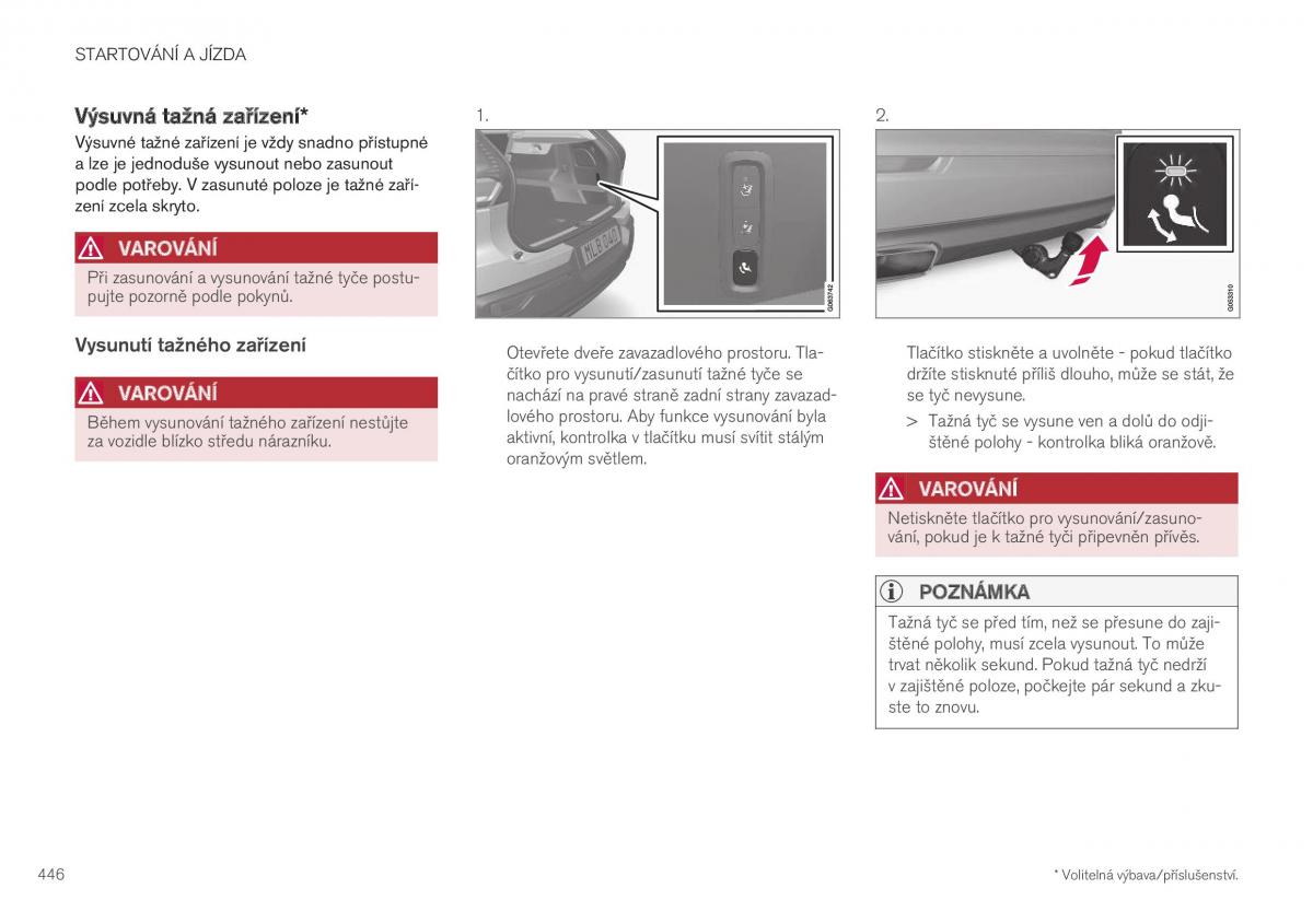 Volvo XC40 navod k obsludze / page 448