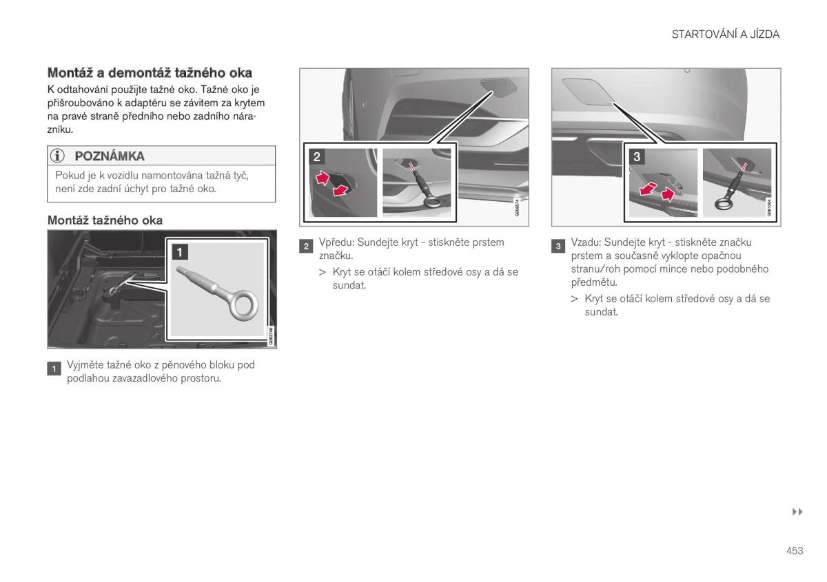 Volvo XC40 navod k obsludze / page 455