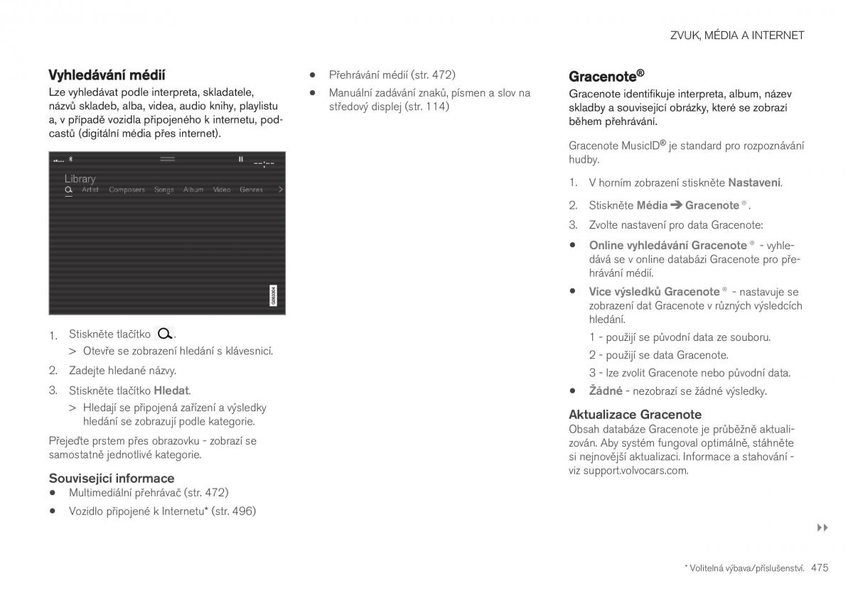 Volvo XC40 navod k obsludze / page 477